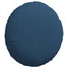 vidaXL Cojines para asiento 2 pcs Azul &Oslash;60 x 21 cm tela