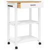 vidaXL Carrito de cocina MONZA madera maciza de pino 60x40x88,5 cm