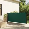 vidaXL Toldo lateral retráctil verde oscuro 140x300 cm