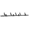 vidaXL Kit de herrajes para puertas correderas acero negro 213,5 cm