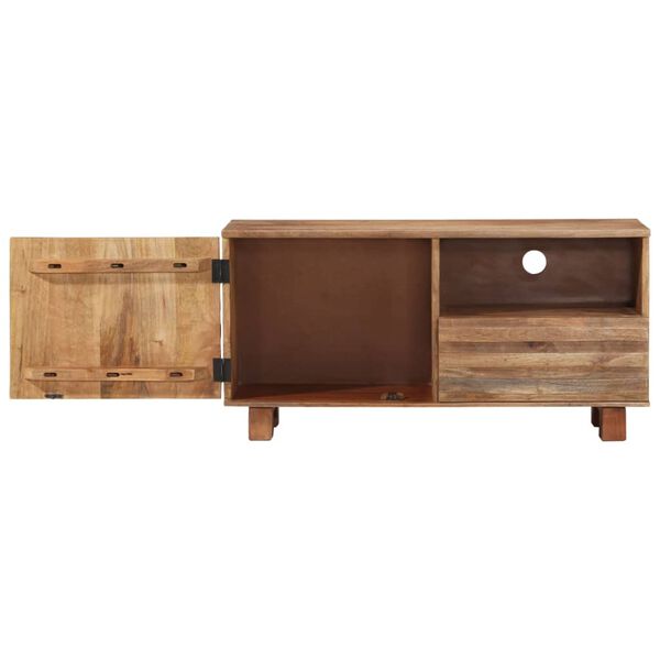 vidaXL Mueble de TV de madera maciza de mango 90x30x45 cm