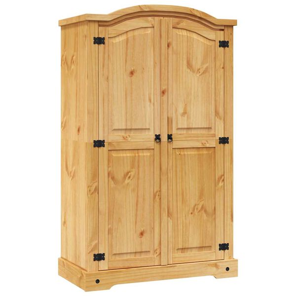vidaXL Armario madera de pino Mexicano estilo Corona 2 Puertas