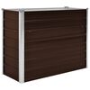 vidaXL Arriate de acero galvanizado marr&oacute;n 100x40x77 cm