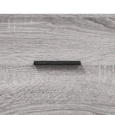 vidaXL Banco zapatero madera de ingeniería gris Sonoma 102x35x55 cm