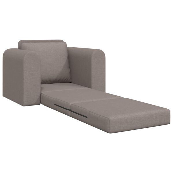 vidaXL Sof&aacute; cama Taup&eacute; 98 x 71 x 83 cm tela
