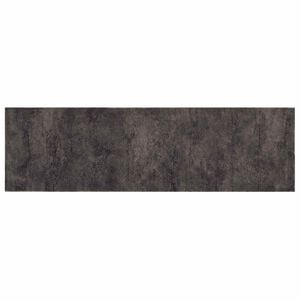 vidaXL Alfombra de cocina Hormig&oacute;n negro 150 x 45 cm 100% Poliamida