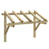 vidaXL P&eacute;rgola de puerta madera maciza de pino 150x100x100 cm