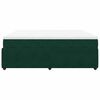 vidaXL Cama box spring con colch&oacute;n terciopelo verde oscuro 180x200 cm