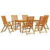 vidaXL Conjunto de Comedor de Jard&iacute;n 7 uds. Marr&oacute;n