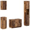 vidaXL Juego de armarios de ba&ntilde;o de 4 piezas HOORN Madera envejecida