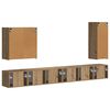 vidaXL Conjunto de mueble para TV de pared 6 pcs Roble artesanal