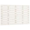 vidaXL Cabecero de cama de pared madera maciza pino blanco 96x3x63 cm
