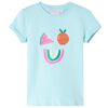 vidaXL Camiseta infantil aguamarina claro 116