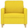 vidaXL Sill&oacute;n de tela amarillo claro 60 cm