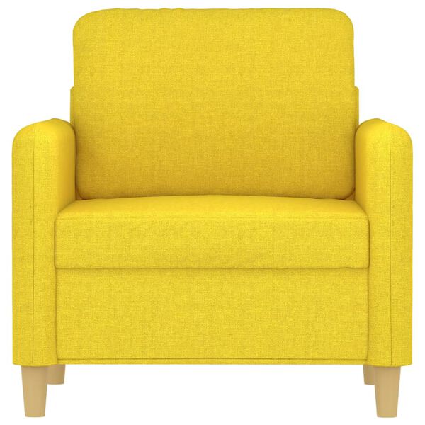 vidaXL Sill&oacute;n de tela amarillo claro 60 cm