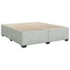 vidaXL Cama box spring con colch&oacute;n terciopelo gris claro 200x200 cm