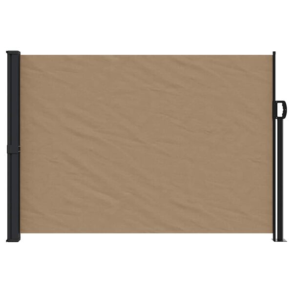 vidaXL Toldo lateral retr&aacute;ctil gris taupe 140x300 cm