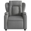 vidaXL Sill&oacute;n reclinable de masaje el&eacute;ctrico tela gris oscuro