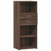 vidaXL Aparador alto madera de ingenier&iacute;a marr&oacute;n roble 50x42,5x124 cm