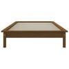 vidaXL Estructura de cama madera maciza pino marr&oacute;n miel 90x200 cm