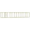 vidaXL Gallinero de madera de pino impregnada 1,5x9x1,5 m
