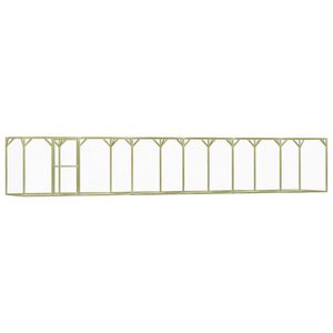 vidaXL Gallinero de madera de pino impregnada 1,5x9x1,5 m
