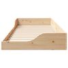 vidaXL Estructura de cama Marrón 80 x 220 cm Madera de pino macizo