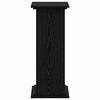 vidaXL Soporte de plantas Roble Negro 33 x 33 x 80 cm