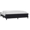 vidaXL Cama box spring con colch&oacute;n terciopelo negro 180x210 cm