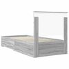 vidaXL Estructura de cama Gris Sonoma 90 x 190 cm Madera de ingenier&iacute;a