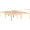 vidaXL Cama para personas mayores madera maciza de pino 140x200 cm