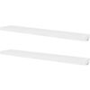 vidaXL Estantes flotantes de pared 2 uds MDF blanco para libros/DVD