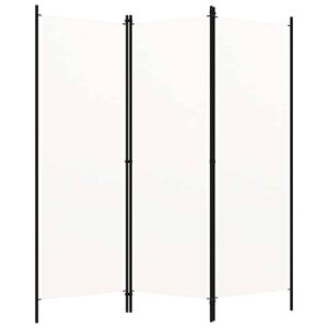 vidaXL Biombo divisor de 3 paneles blanco 150x180 cm