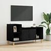 vidaXL Gabinete de TV Roble Negro 100 x 35 x 55 cm