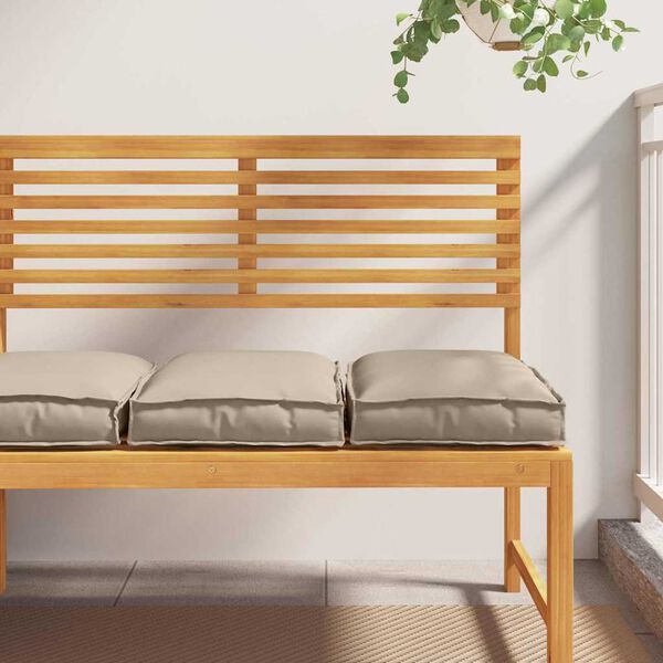 vidaXL Coj&iacute;n 2 pcs Taup&eacute; 40 x 40 x 8 cm Tela Oxford