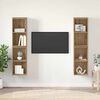 vidaXL Conjunto de mueble de TV 4 pcs Roble artesanal 37 x 37 x 72 cm
