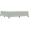 vidaXL Estructura de cama Gris Claro 200 x 200 cm tela