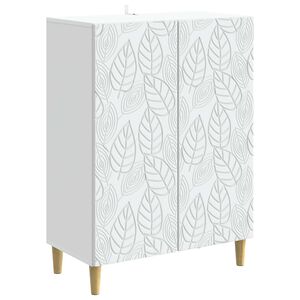 vidaXL Aparador Blanco 66 x 34,5 x 90 cm Madera de ingenier&iacute;a