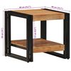 vidaXL Mesa de Café Marrón 40 x 40 x 38 cm Madera de Acacia Sólida