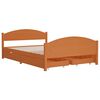 vidaXL Estructura de cama 4 cajones madera pino marr&oacute;n miel 140x200 cm