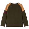 Sudadera infantil caqui oscuro y camel 104
