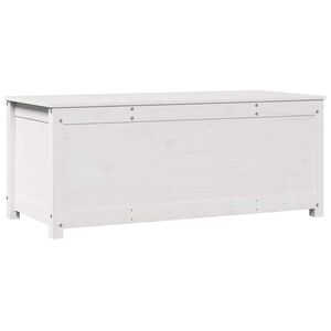 vidaXL Caja de almacenaje madera maciza de pino blanco 110x50x45,5 cm