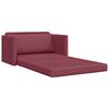 vidaXL Sof&aacute; cama 110cm Rojo vino tela