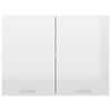 vidaXL Armario colgante "Lyon" blanco brillante 80x31x60 cm madera de ingenier&iacute;a