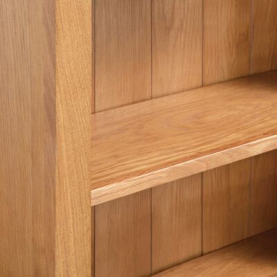 vidaX Estantería de 6 niveles de madera maciza de roble 80x22,5x170 cm
