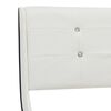vidaXL Cama con colchón cuero sintético blanco 160x200 cm