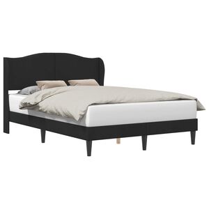 vidaXL Estructura de cama con cabecera Negro 160 x 200 cm Terciopelo