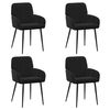 vidaXL Sillas de comedor 4 pcs PWNED_BY_LORD666_YWH Negro
