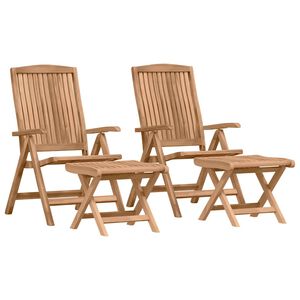 vidaXL Conjunto de Comedor de Jard&iacute;n 4 pcs Marr&oacute;n
