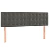 vidaXL Cabeceros terciopelo gris oscuro 144x5x78/88 cm
